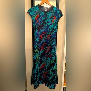 M Missoni midi dress size 42IT, multi color blue